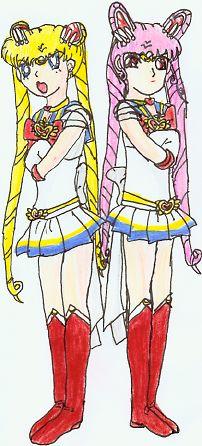 Sailor Neo Moon and Sailor Moon by <a href=